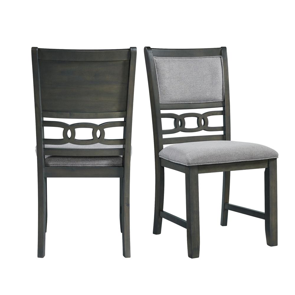 Taylor Standard Height Side Chair Set in Gray. Picture 1