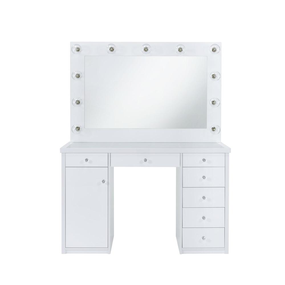 Adeline 2Pc Vanity Set in White. Picture 3