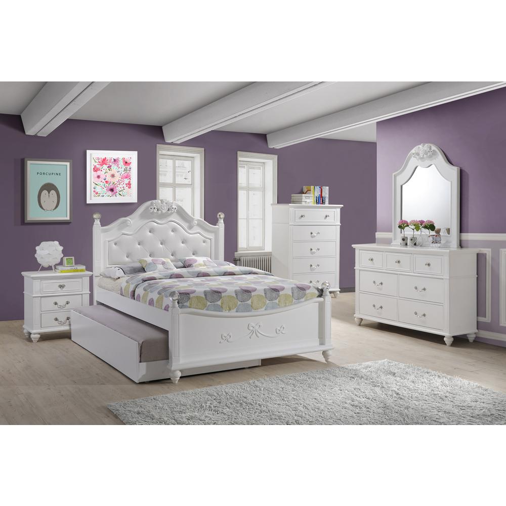 Annie Full Platform 3PC Bedroom Set w/ Storage Trundle. Picture 13
