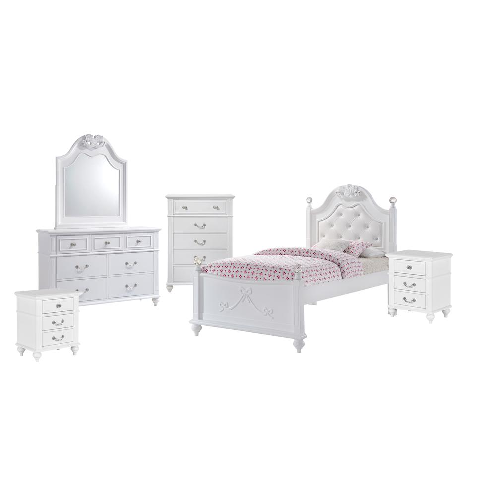 Annie Twin Platform 6PC Bedroom Set. Picture 1