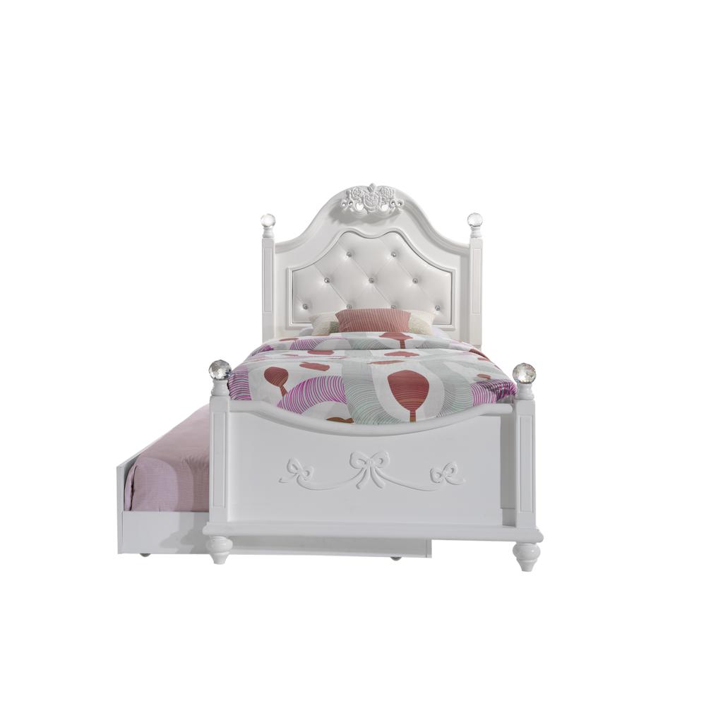 Annie Twin Platform Bed w/ Storage Trundle. Picture 1