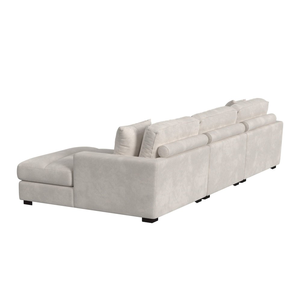 Mesa Modular 3PC Sectional Set with RHF Chaise in Steno Beige. Picture 3