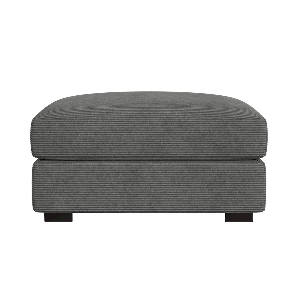 Mesa Modular Ottoman in Steno Charcoal. Picture 2