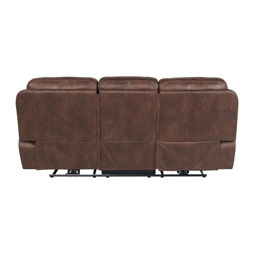 Grover Power Motion Sofa with Power Motion Head Recliner in Heritage Brown. Picture 5