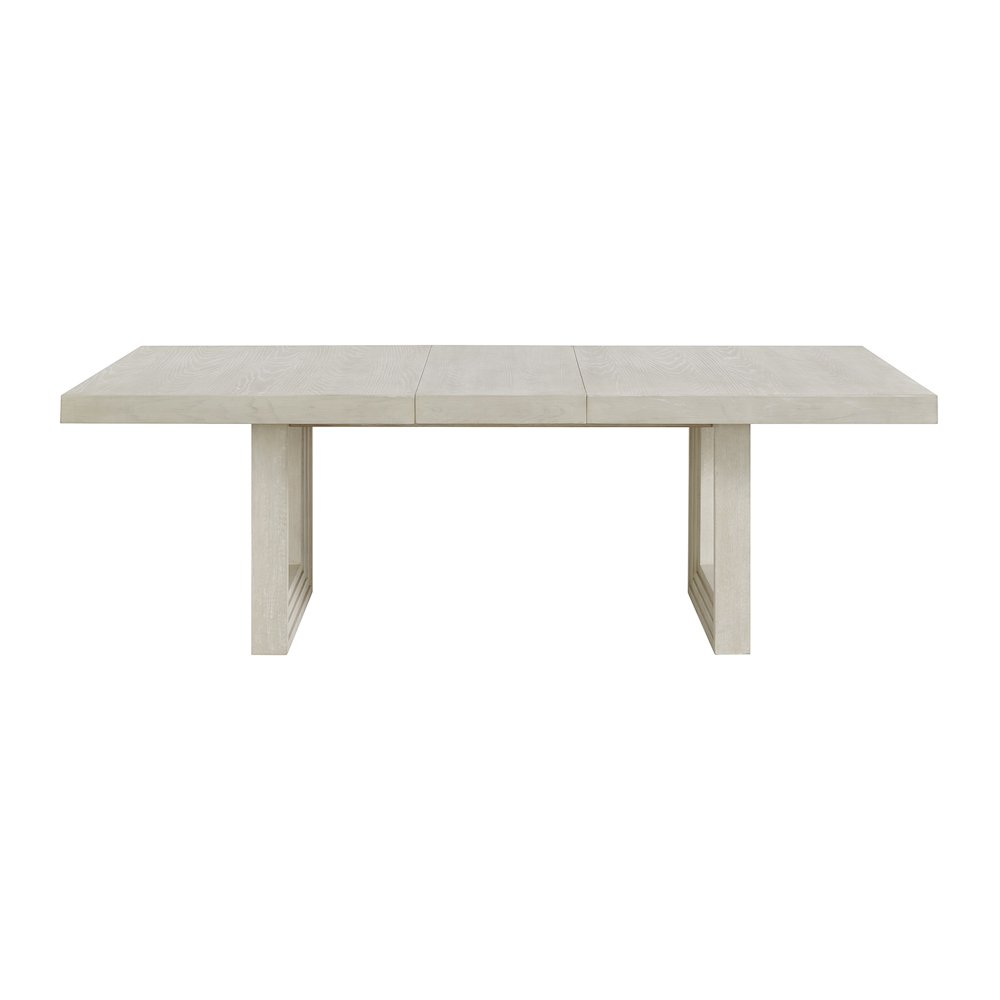 Rhiannon Rectangular Dining Table with 18" Leaf in Antique White. Picture 2