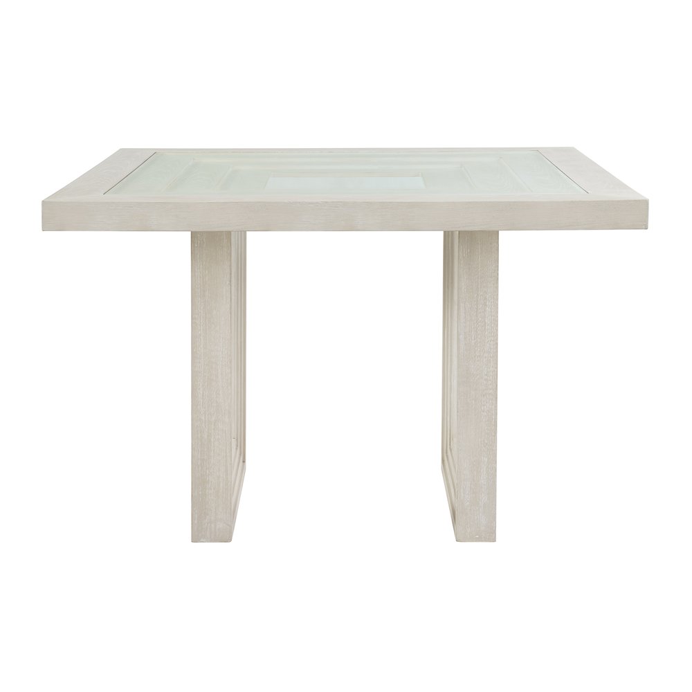 Rhiannon Square Counter Table in Antique White. Picture 2