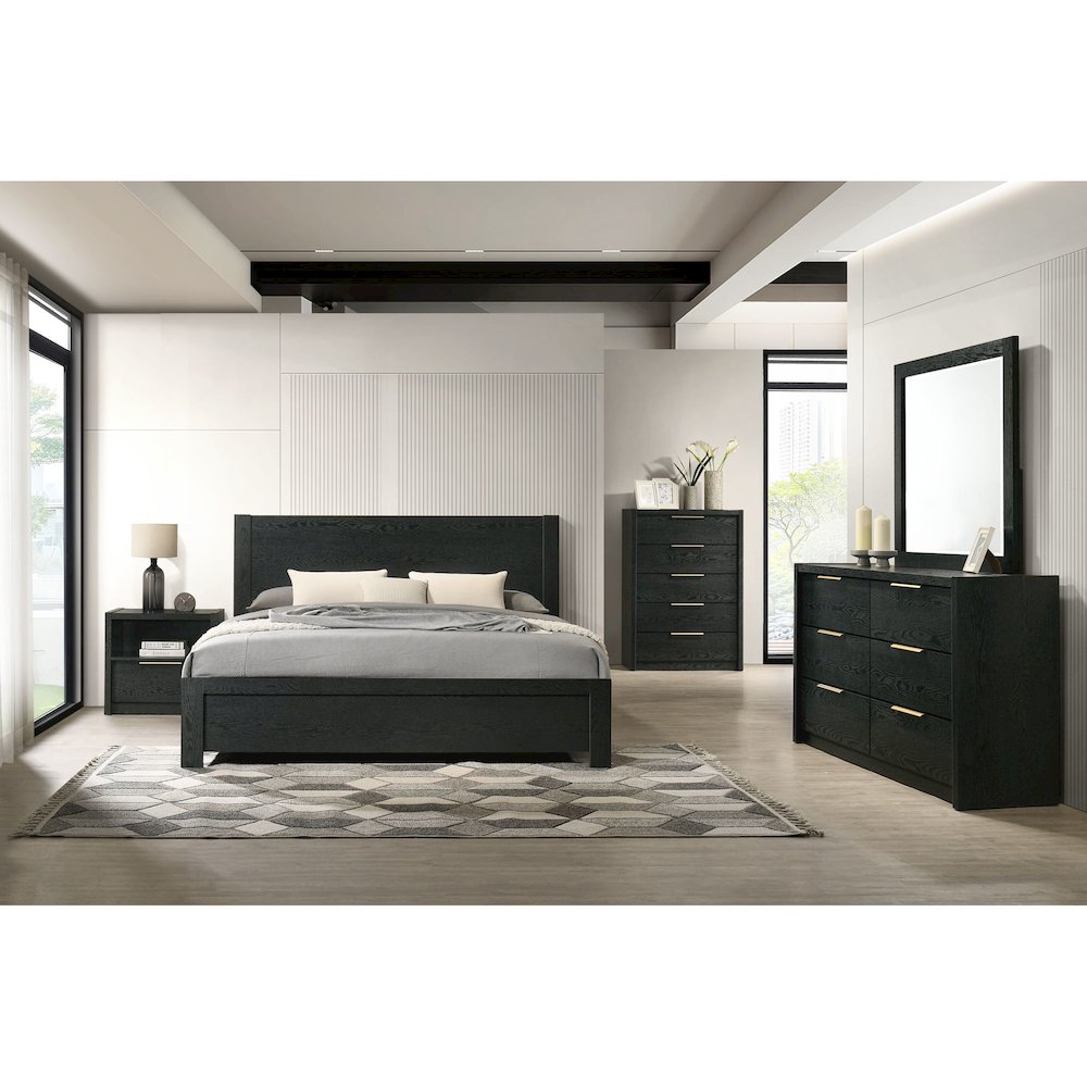 Ardmore Bend King Bed in Black. Picture 1