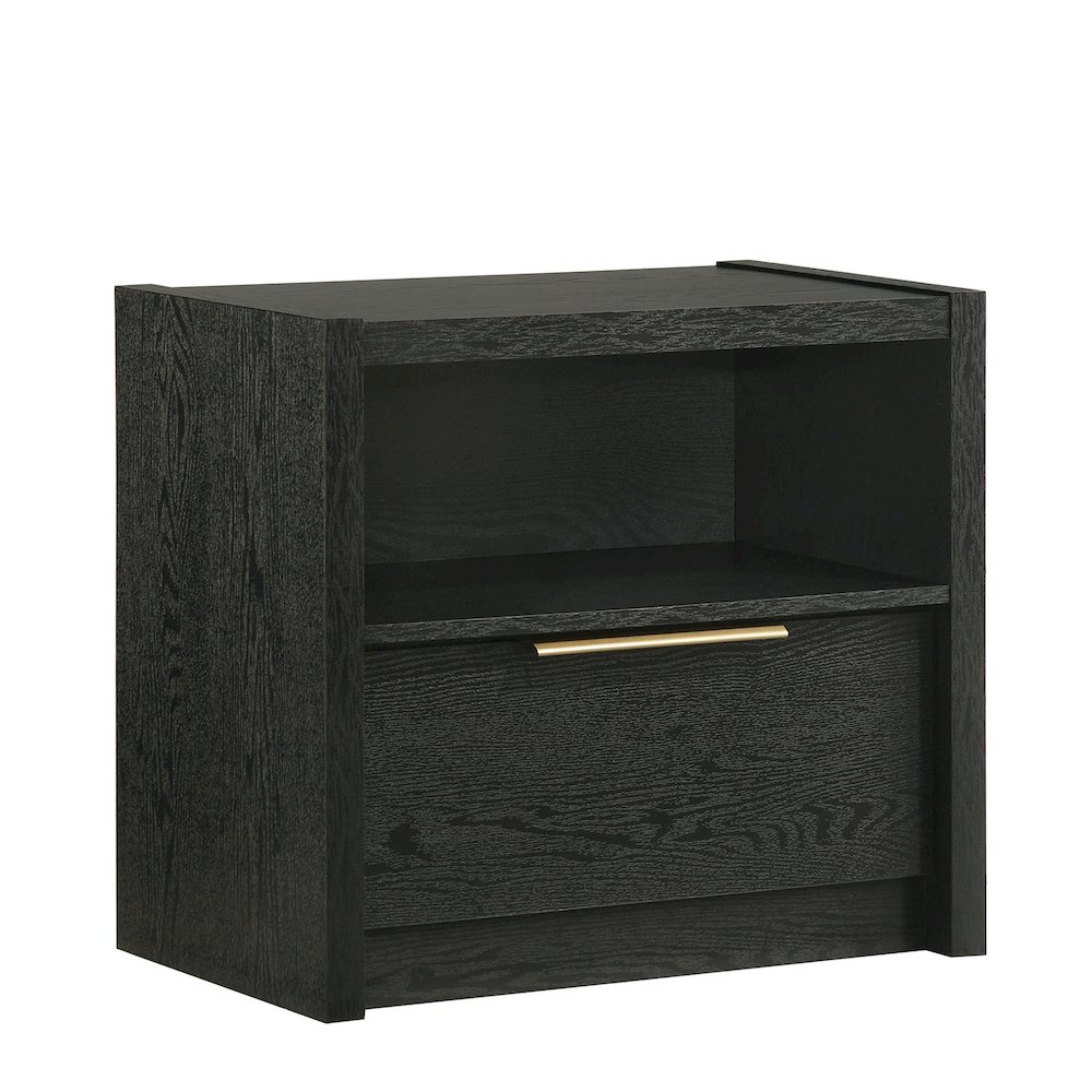 Ardmore Bend Nightstand with USB in Black. Picture 2