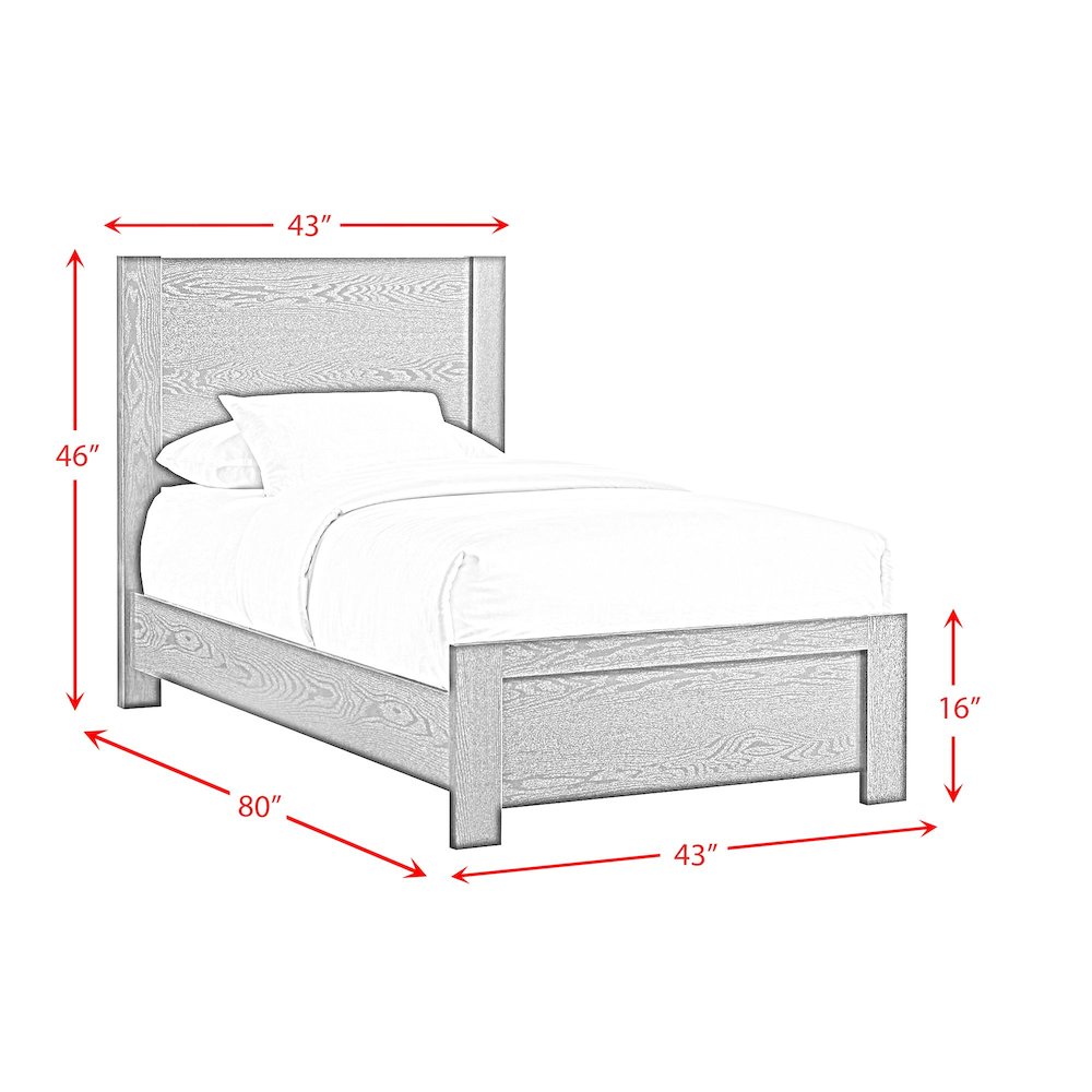 Ardmore Bend Twin Bed in Black. Picture 6