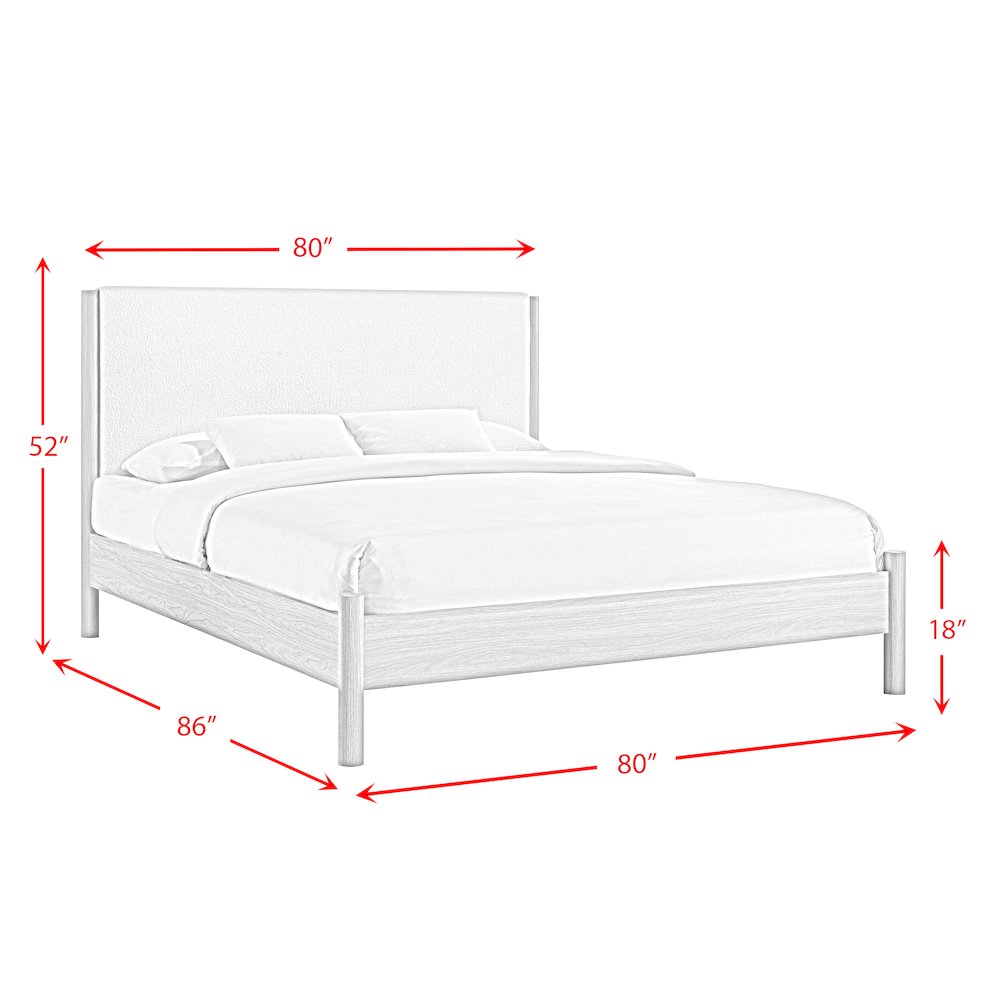 Joanna King Bed in Natural. Picture 6