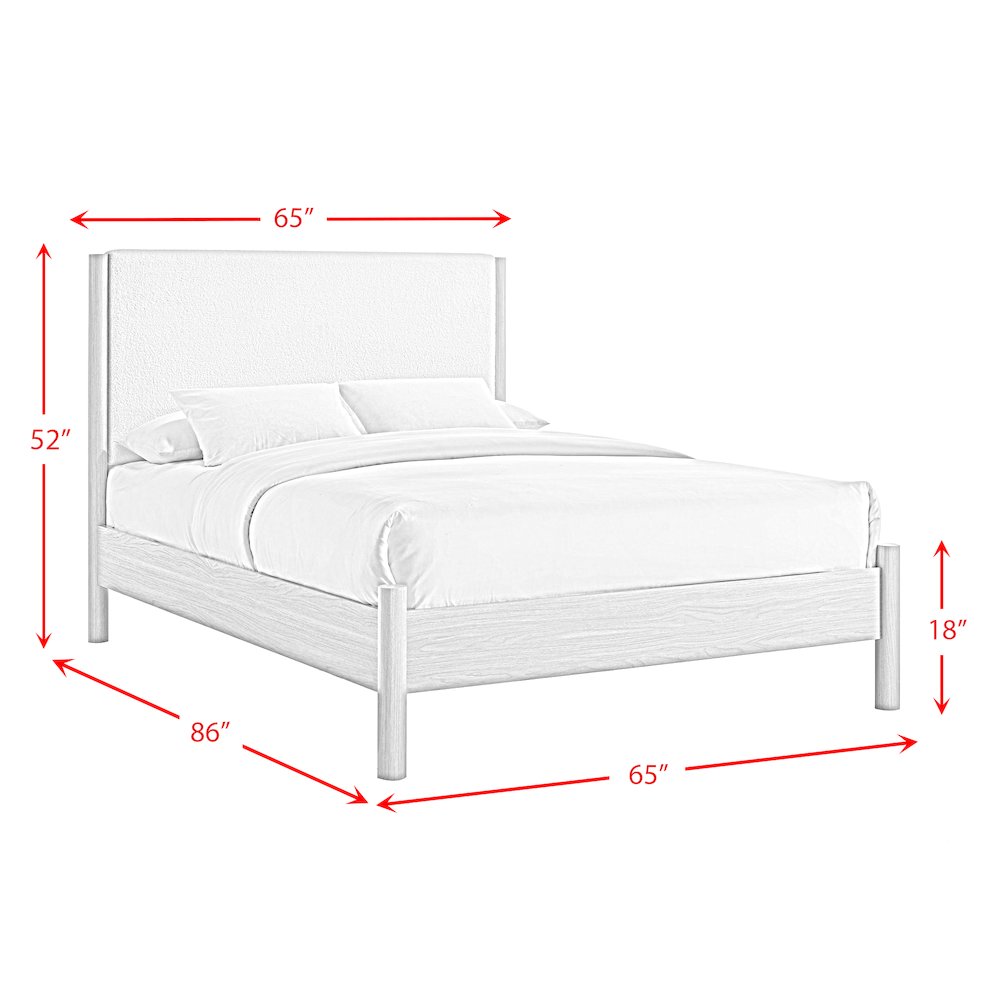 Joanna Queen Bed in Natural. Picture 6
