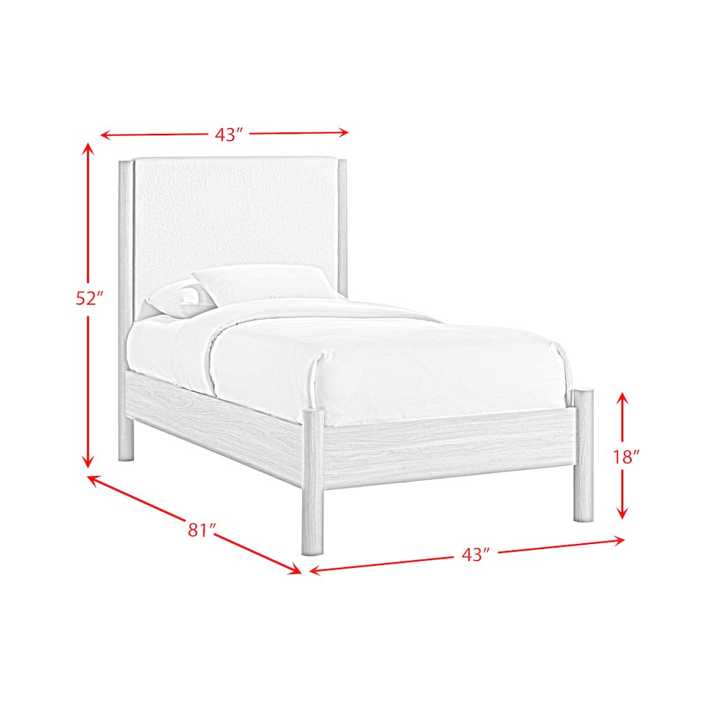 Joanna Twin Bed in Natural. Picture 6