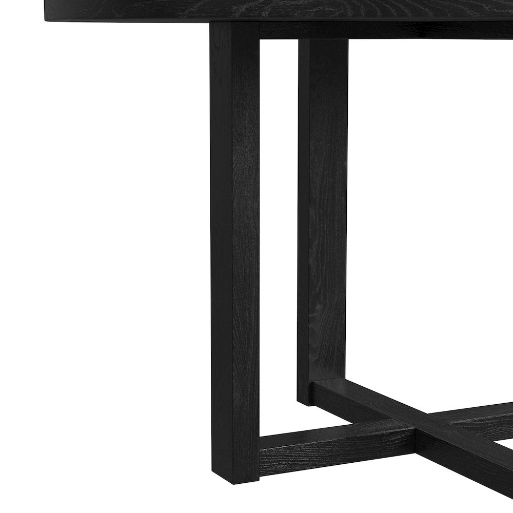 Grenada 47.5" Round Dining Table in Black. Picture 5
