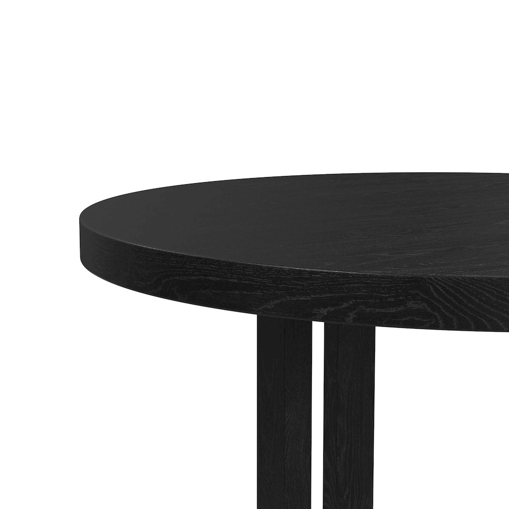 Grenada 47.5" Round Dining Table in Black. Picture 4