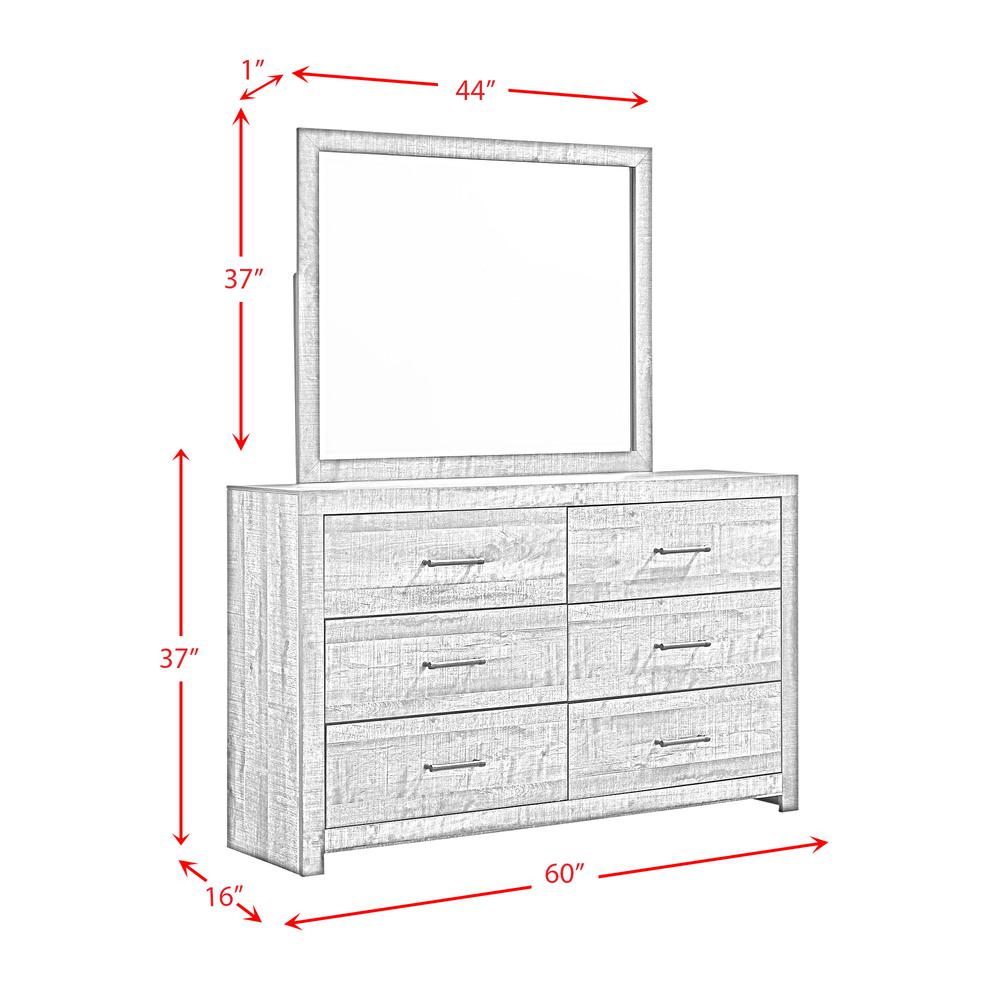 Beckett 6-Drawer Dresser & Mirror Set. Picture 5