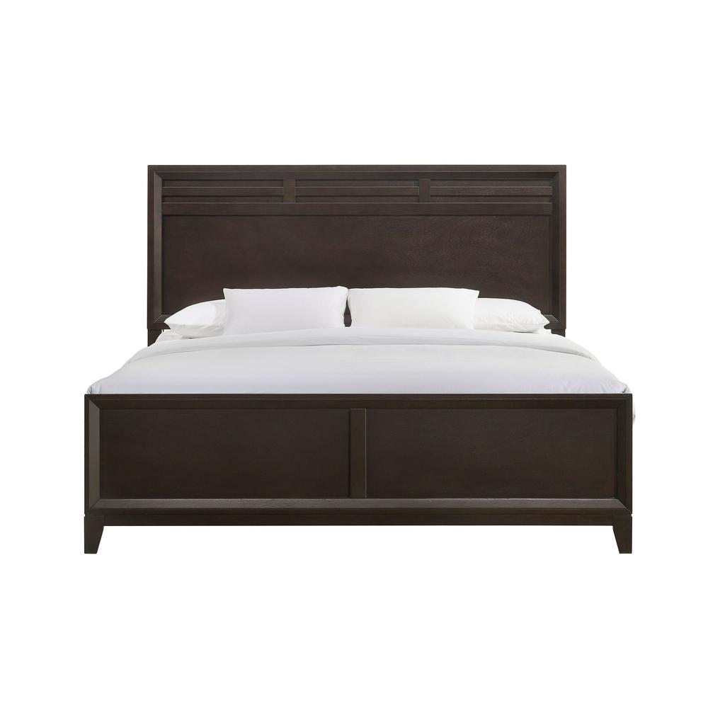 Warren King Panel Bed in Merlot. Picture 2
