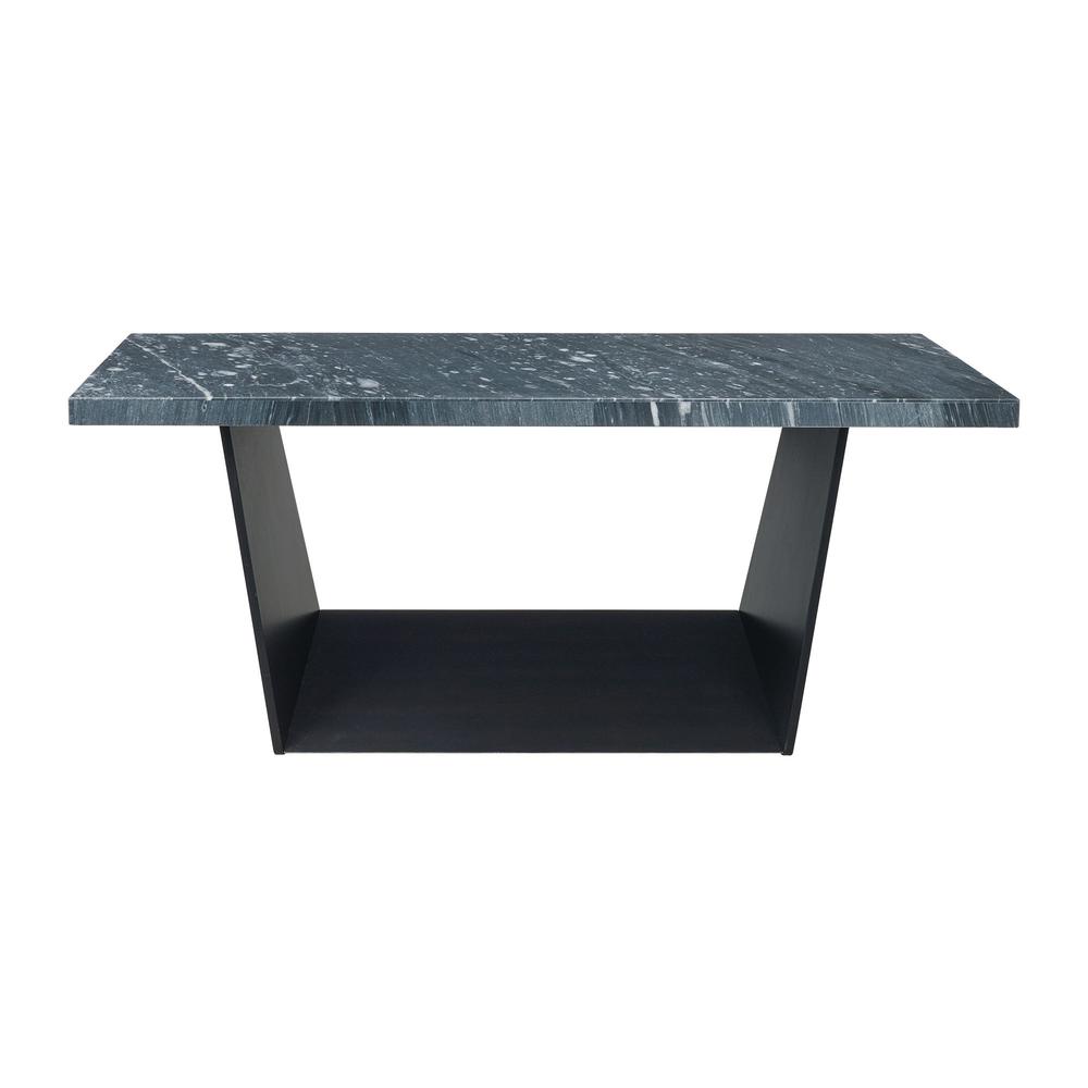Dillon Standard Height Marble Table in Gray. Picture 2