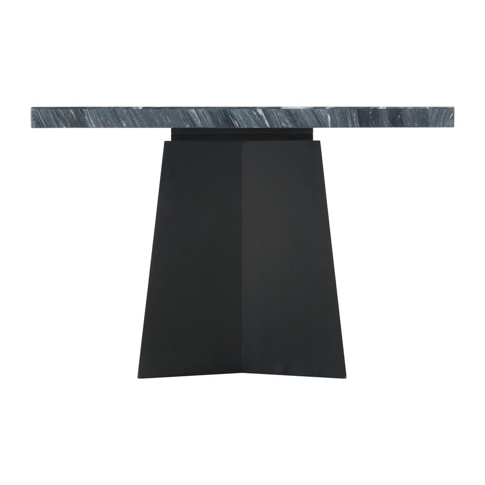 Dillon Standard Height Marble Table in Gray. Picture 3