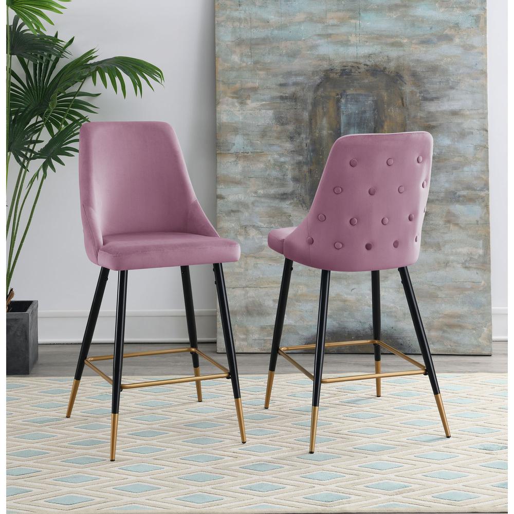 Picket House Furnishings Zia Bar Stool in Blush. Picture 3