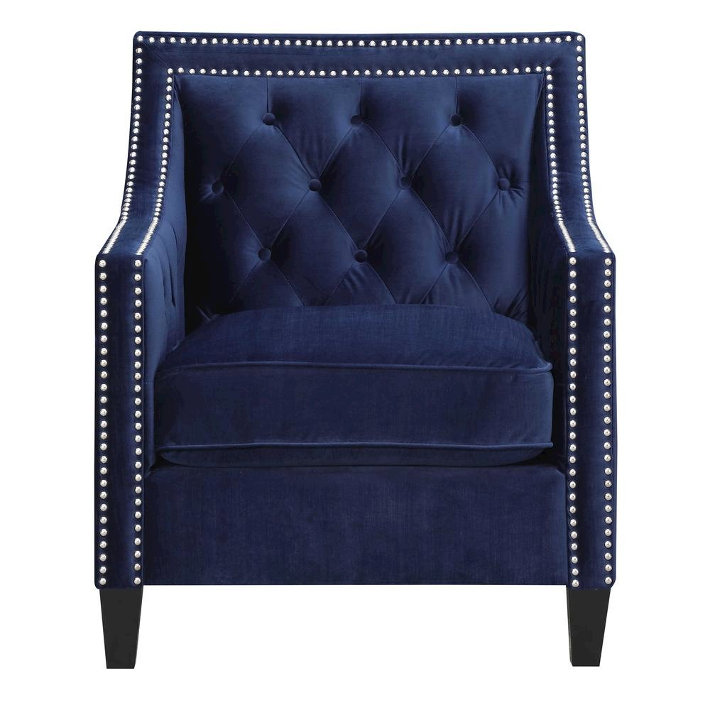 Navy Blue Accent Chair for Living Room and Bedrooms. Picture 2