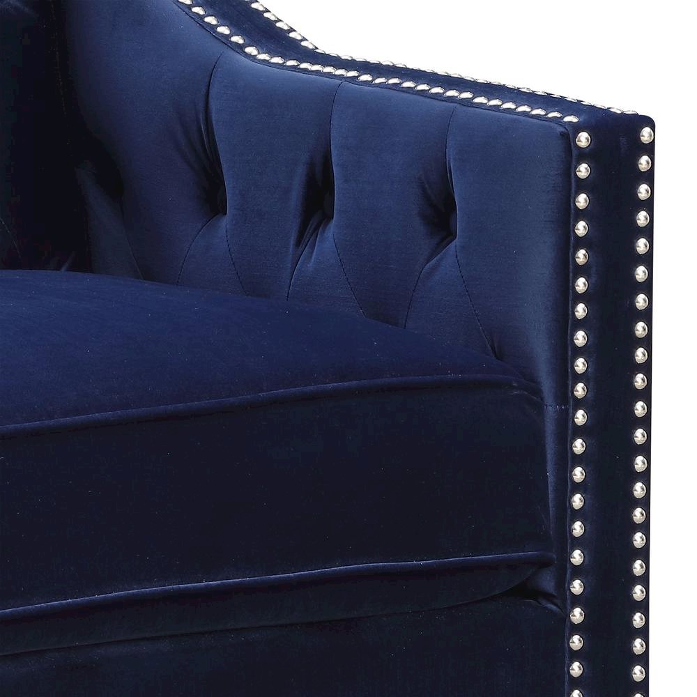 Navy Blue Accent Chair for Living Room and Bedrooms. Picture 6