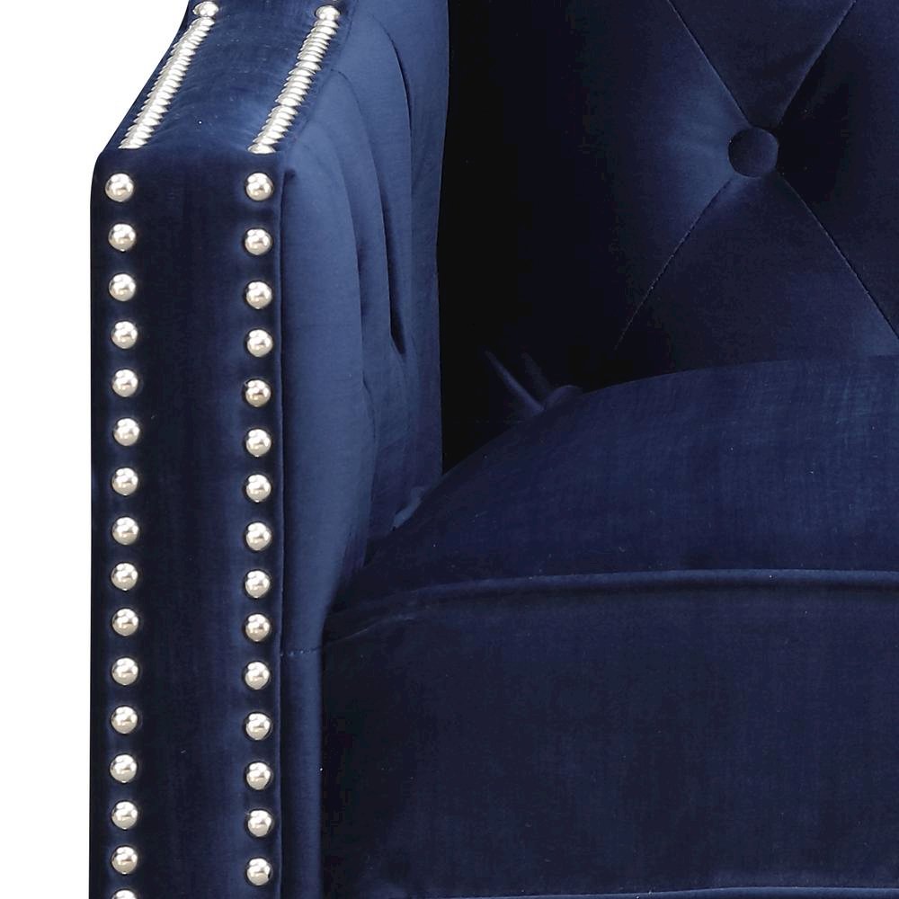 Navy Blue Accent Chair for Living Room and Bedrooms. Picture 5