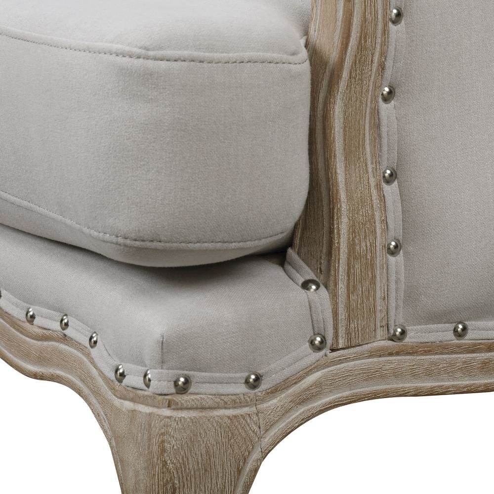 Gray Upholstered Accent Chair for Living Room or Bedroom Comfort Seating. Picture 7