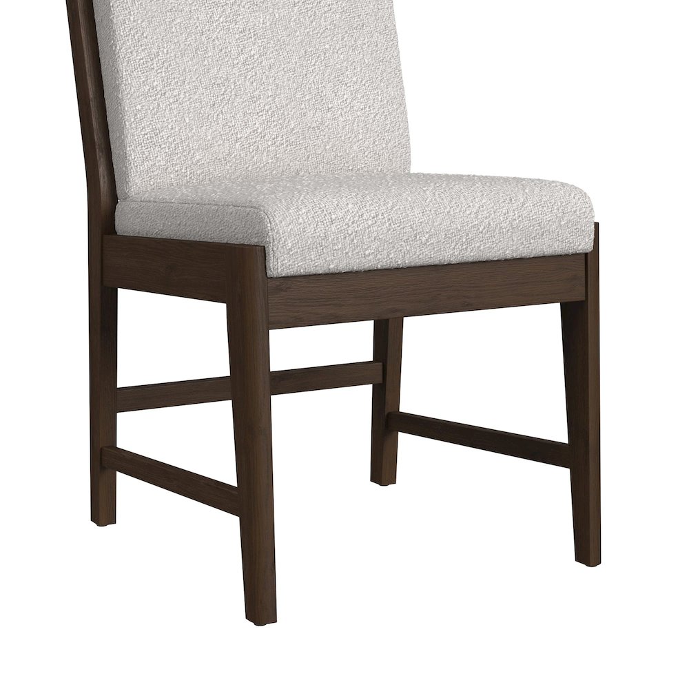 Perth 7PC Standard Height Dining Set in Brown-Table and Six Fabric Chairs. Picture 8