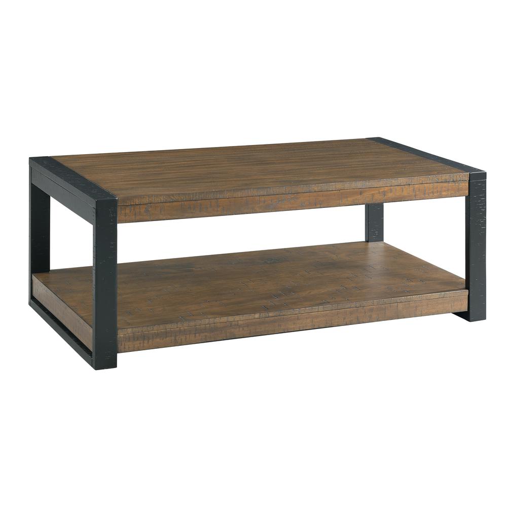 Picket House Furnishings Enrico Rectangular Coffee Table in Walnut. Picture 2