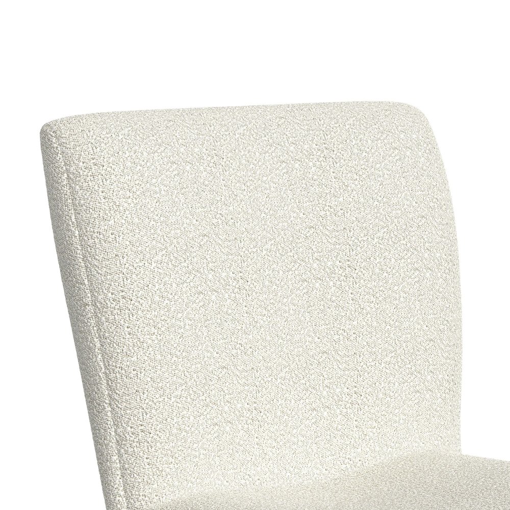 Cambria UPH Swivel Bar Stool with Beige Boucle in Natural. Picture 5