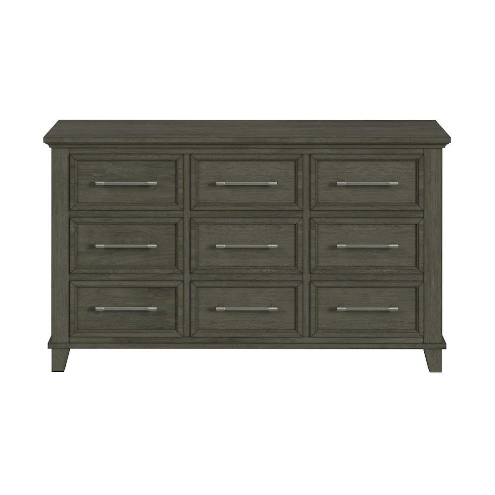 Henrik 9-Drawer Dresser in Grey. Picture 2