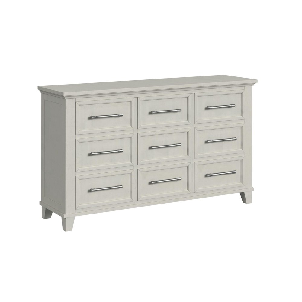 Henrik 9-Drawer Dresser in Ivory. Picture 1