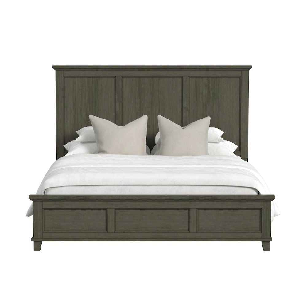 Canterbury King Panel Bed in Grey. Picture 2