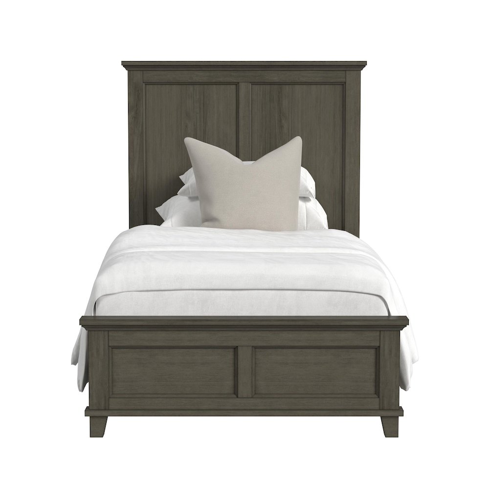 Canterbury Twin Panel Bed in Grey. Picture 2