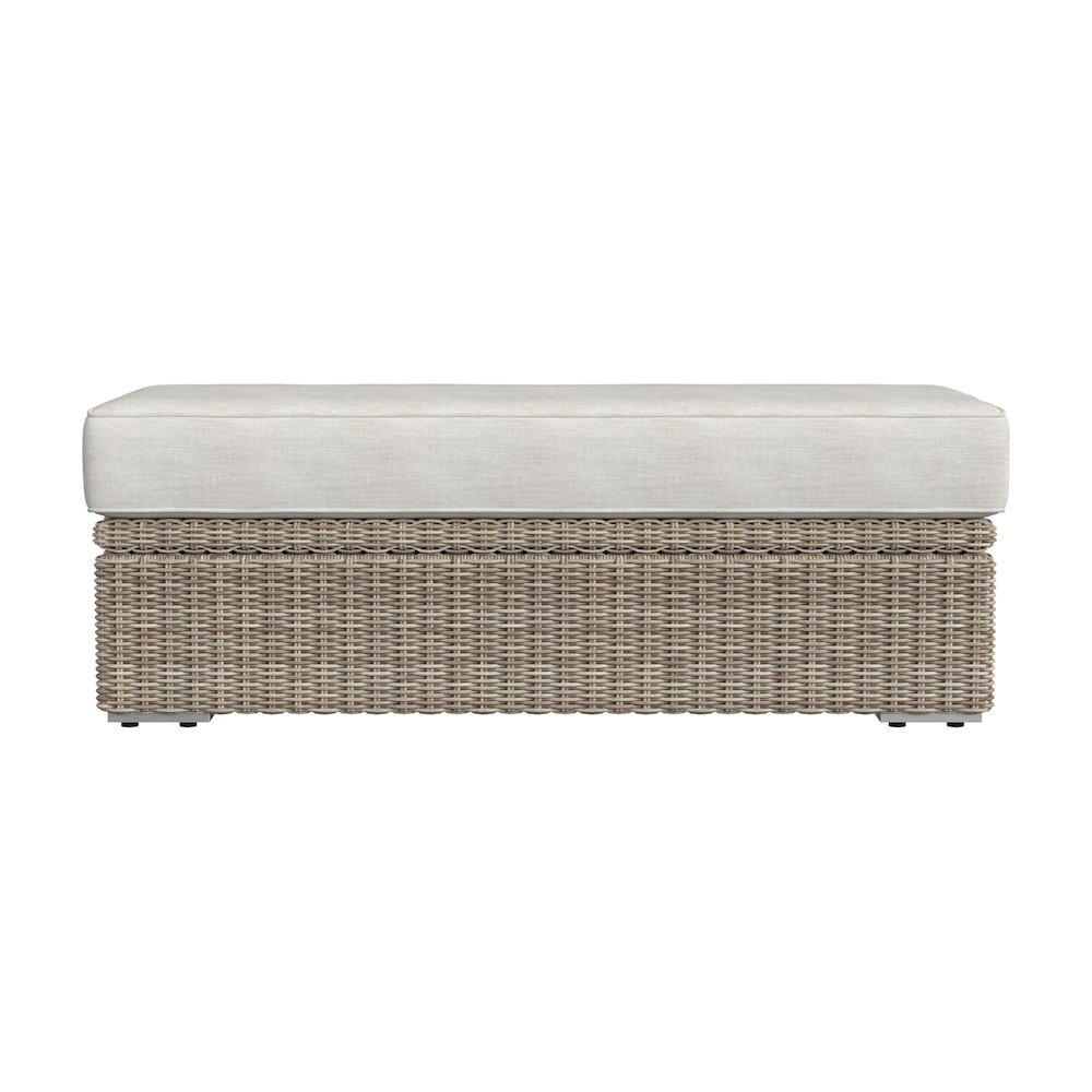 Carmona Ottoman - Natural and Olefin Beige. Picture 2