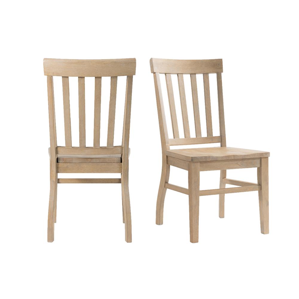 Liam Slat Back Side Chair Set. Picture 1