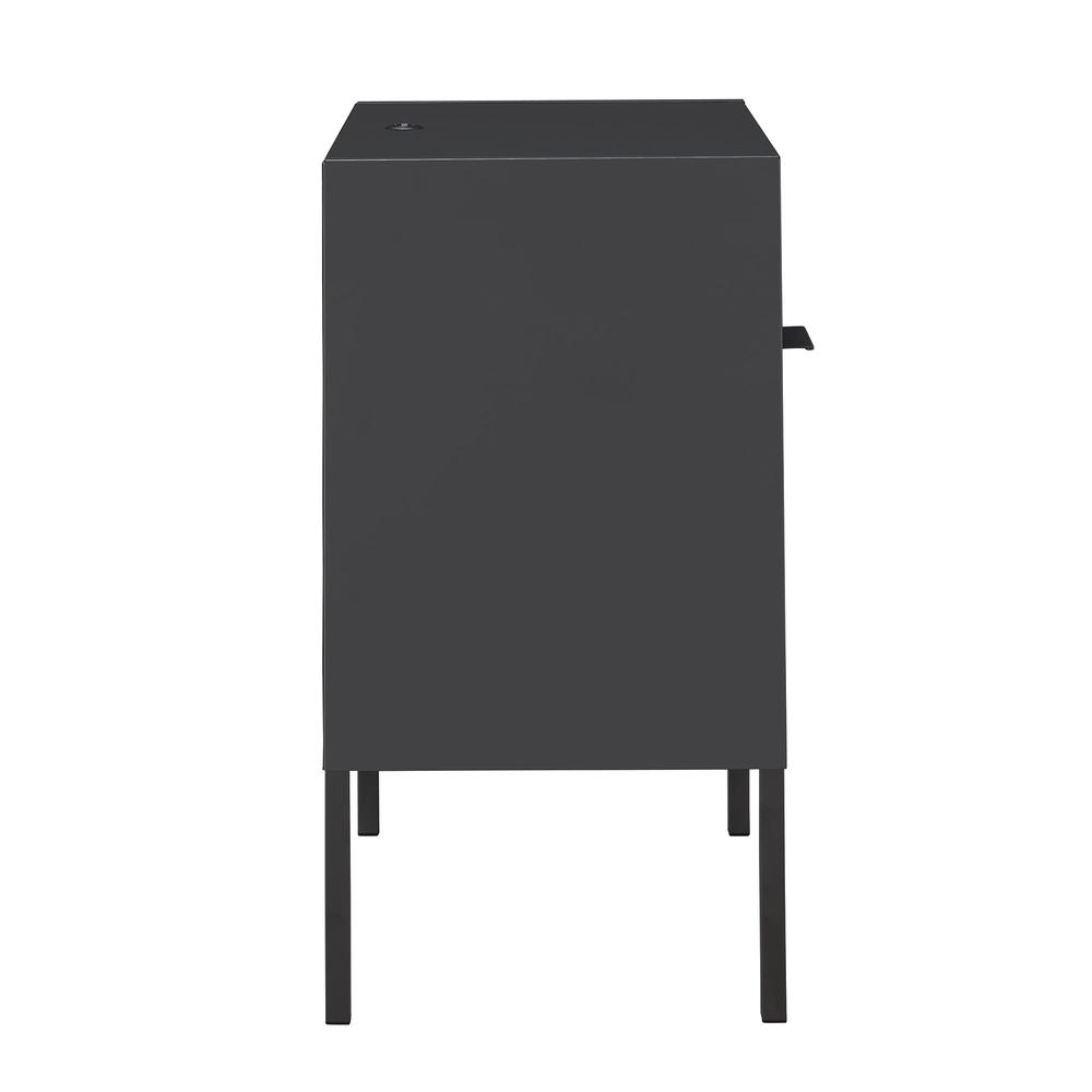 Gemma Nightstand with USB Port in Gray. Picture 6