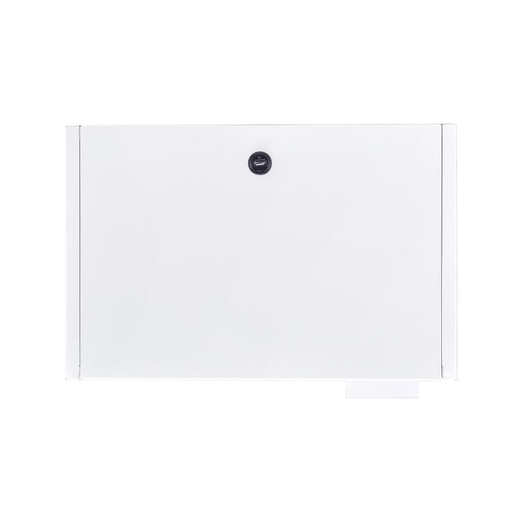 Gemma Nightstand with USB Port in White. Picture 9