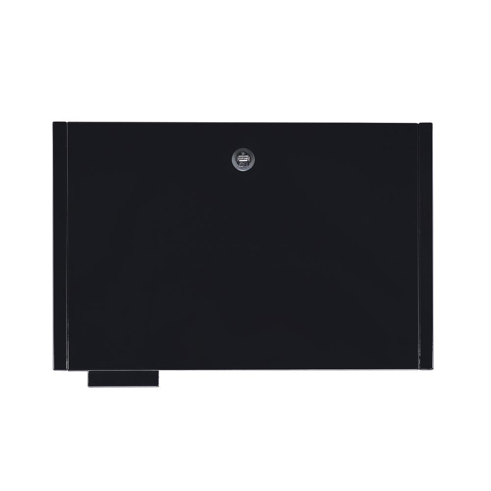 Gemma Nightstand with USB Port in Black. Picture 9