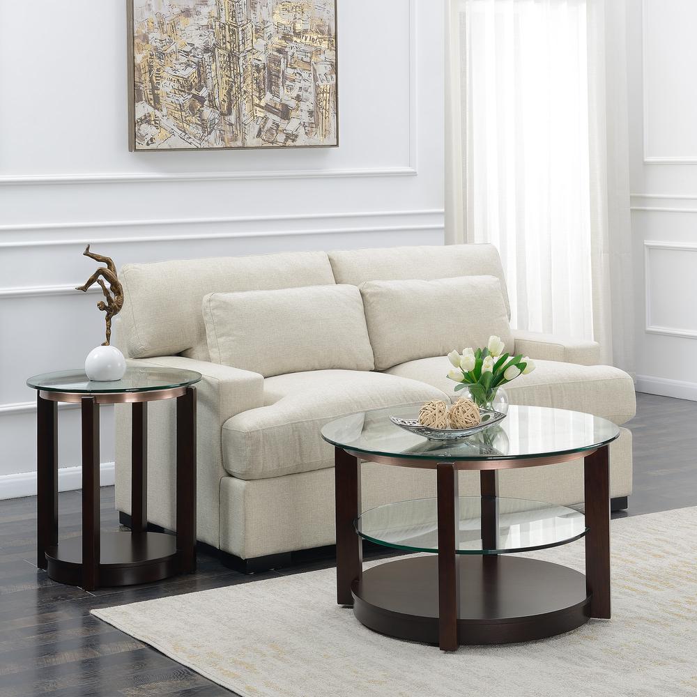 Benton 2PC Occasional Table Set-Coffee Table & End Table. Picture 1