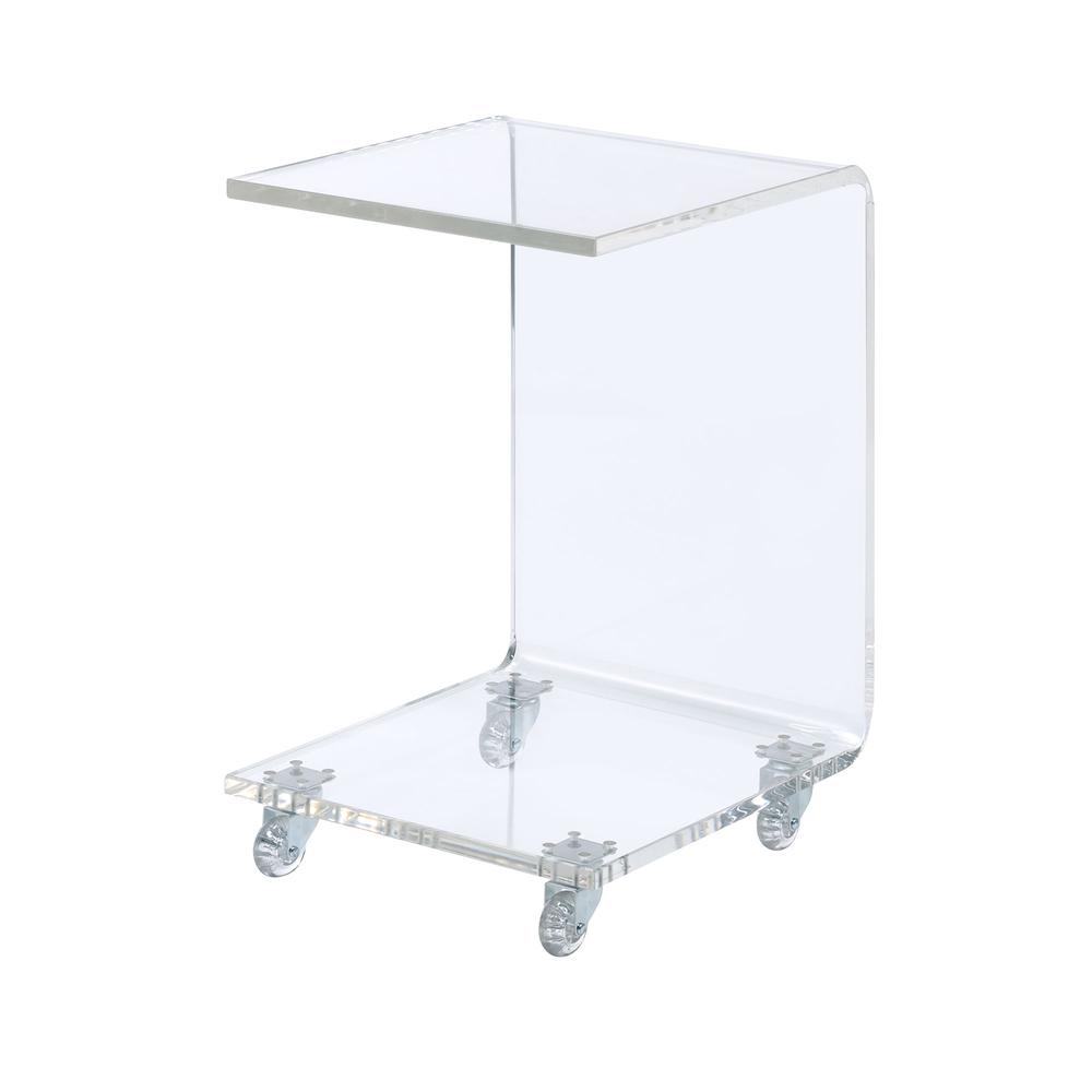 Peek Acrylic Snack Table. Picture 1