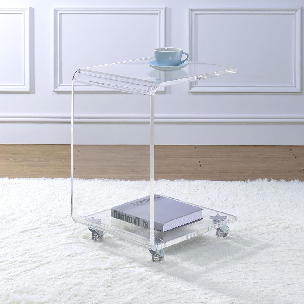 Peek Acrylic Snack Table. Picture 4