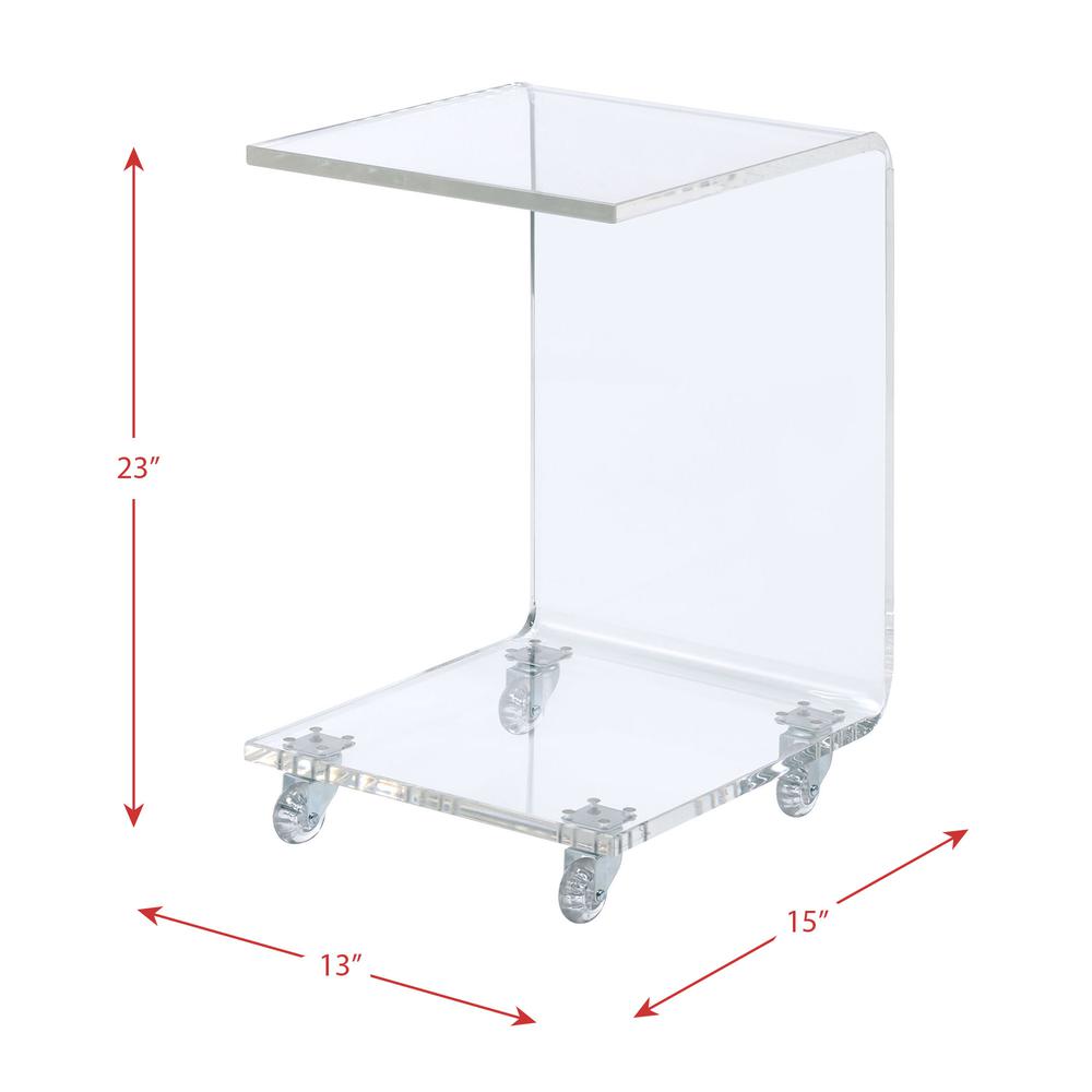 Peek Acrylic Snack Table. Picture 8