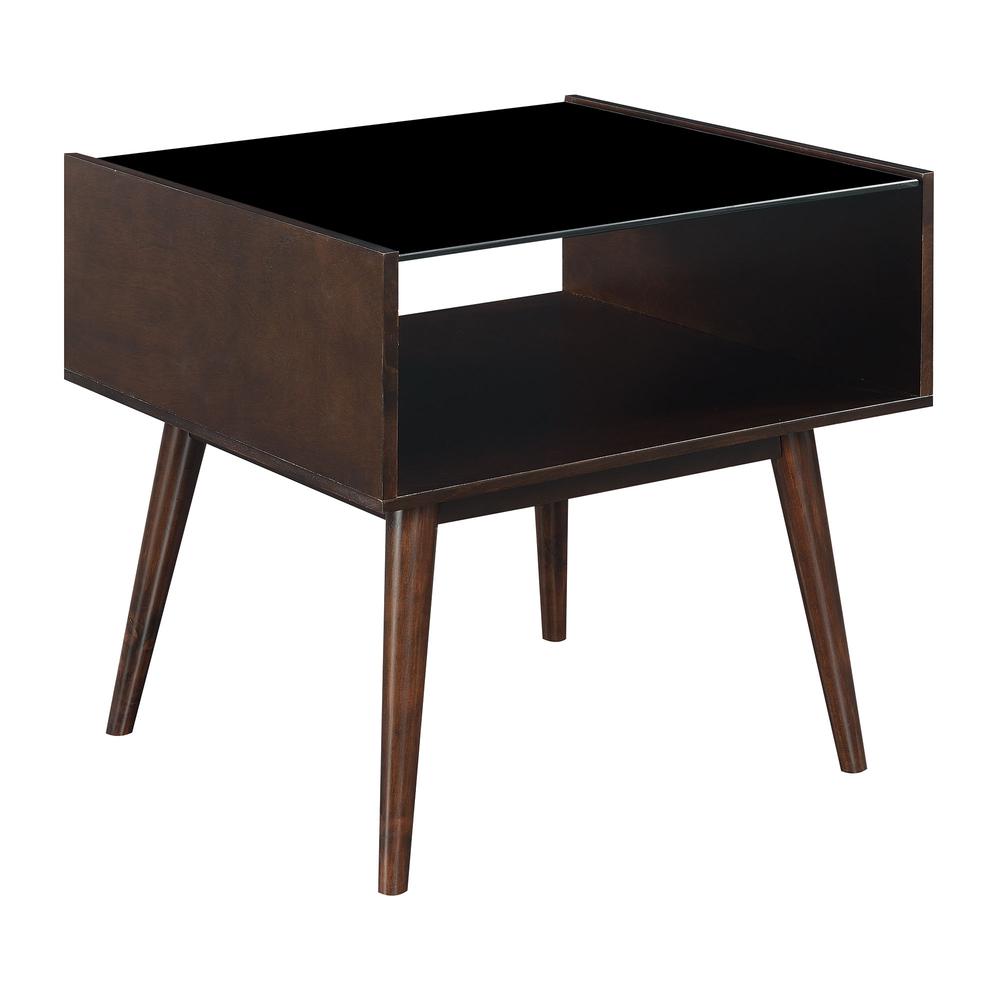 Morgan Mid-Century End Table in Espresso. Picture 1