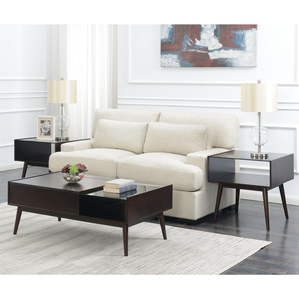 Morgan Mid-Century End Table in Espresso. Picture 4