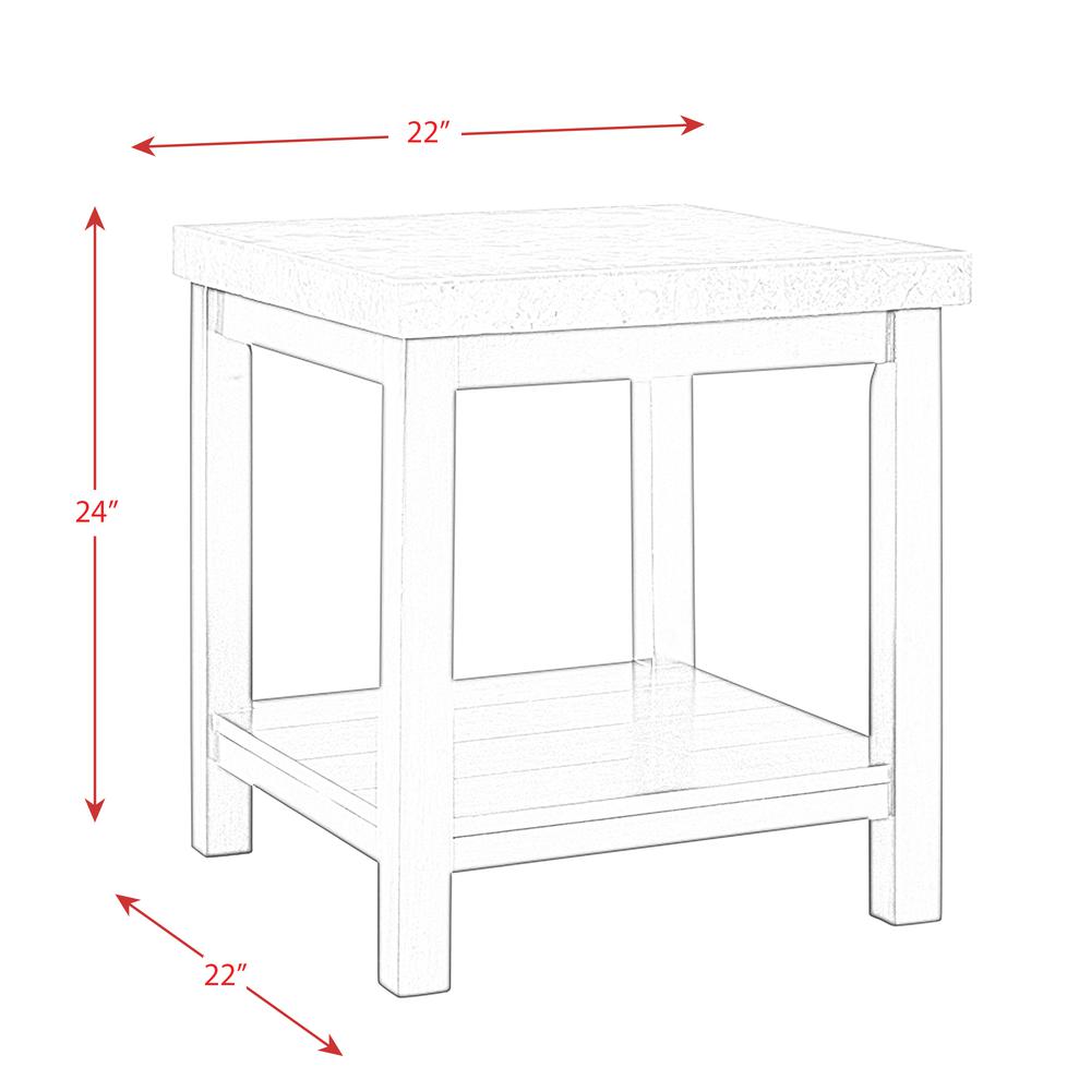 Caleb 3PC Occasional Table Set-Coffee Table & Two End Tables. Picture 6