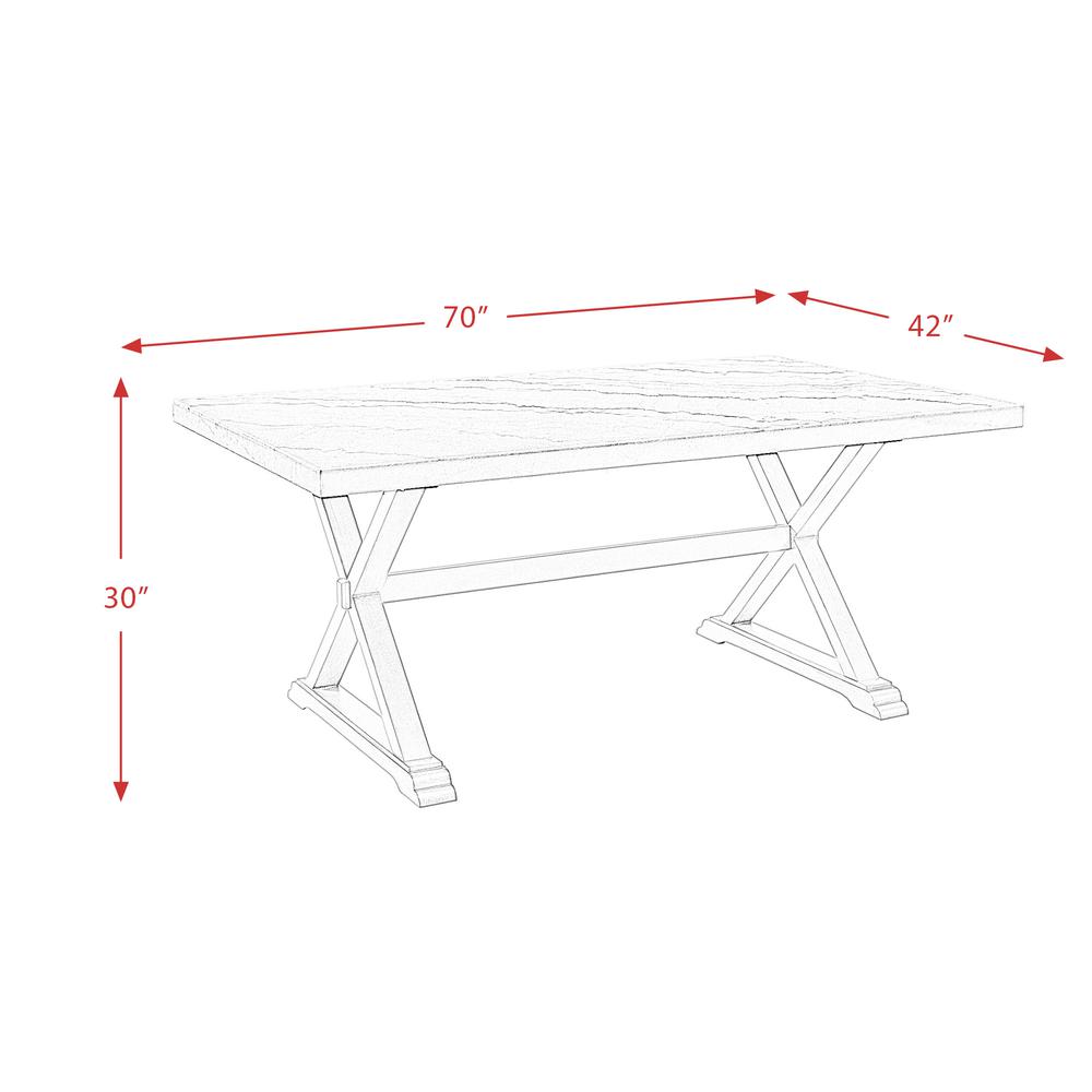Landon Marble Dining Table. Picture 3
