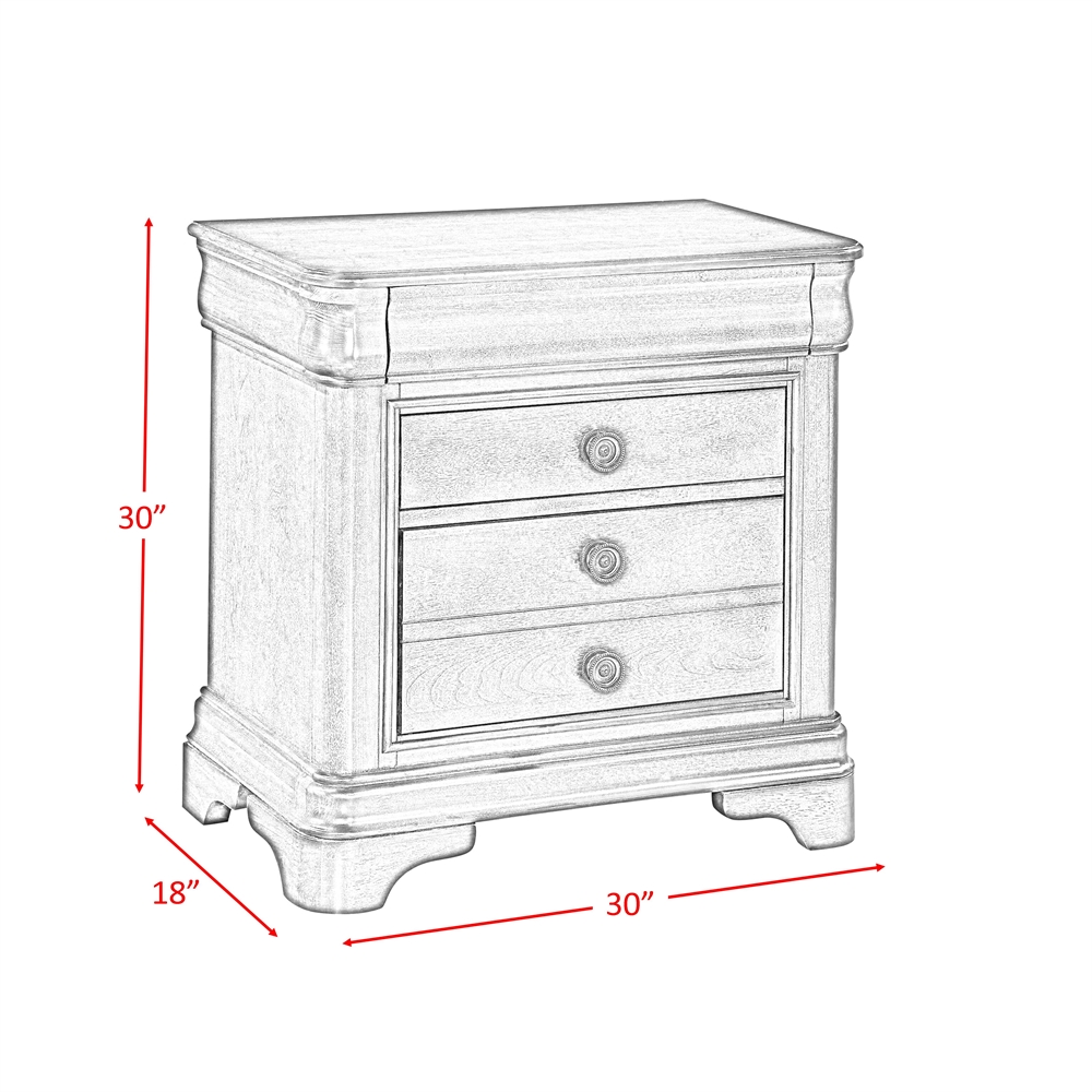 Conley Nightstand, Cherry. Picture 3
