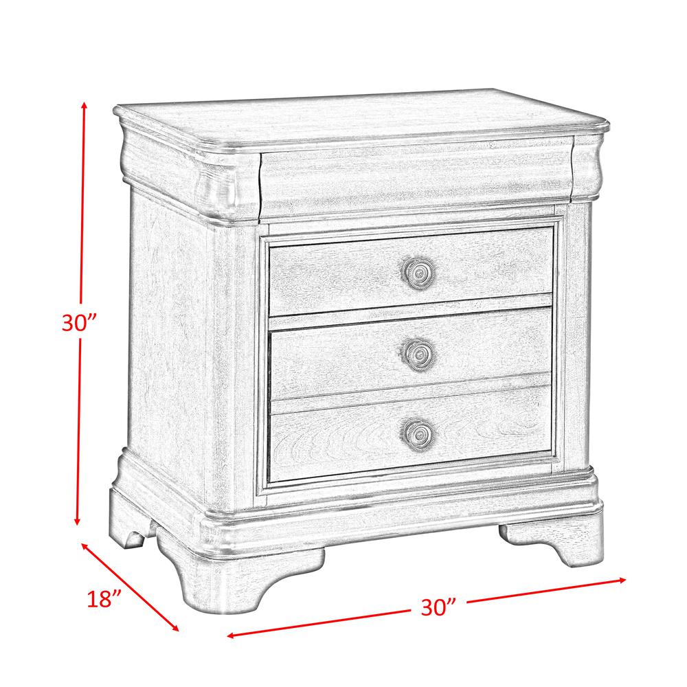 Conley Cherry Nightstand. Picture 3