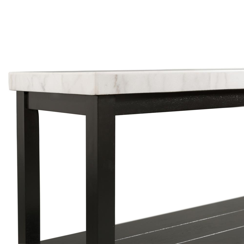 Evie White Marble Rectangle SofaTable. Picture 7